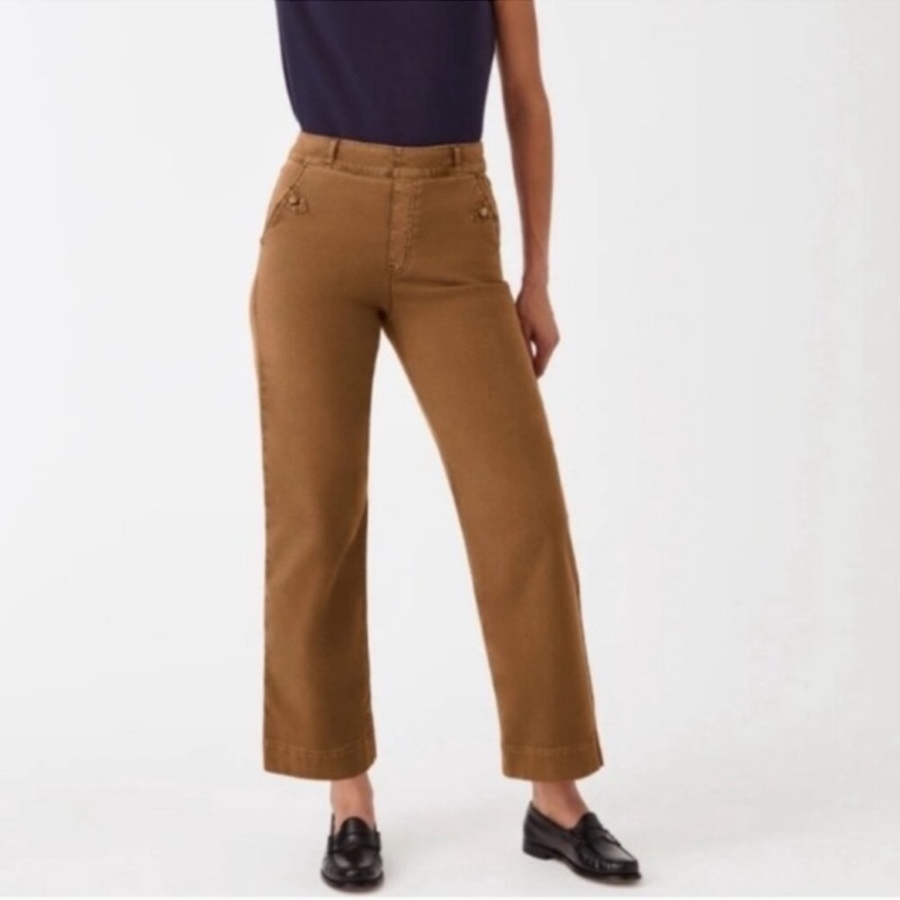 SPANX Stretch Twill Cropped Pant Size XL Wide Leg